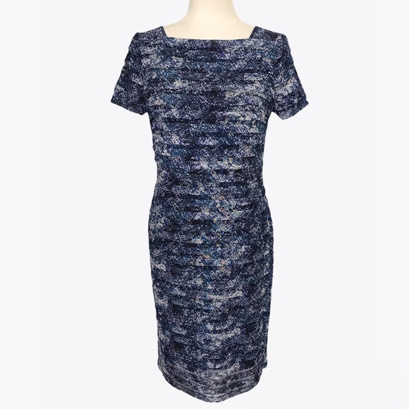 Adrianna Papell Ruffle Sheath Women’s Midi Dress - 6/8 - Picture 17 of 17